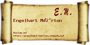 Engelhart Márton névjegykártya