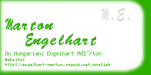 marton engelhart business card